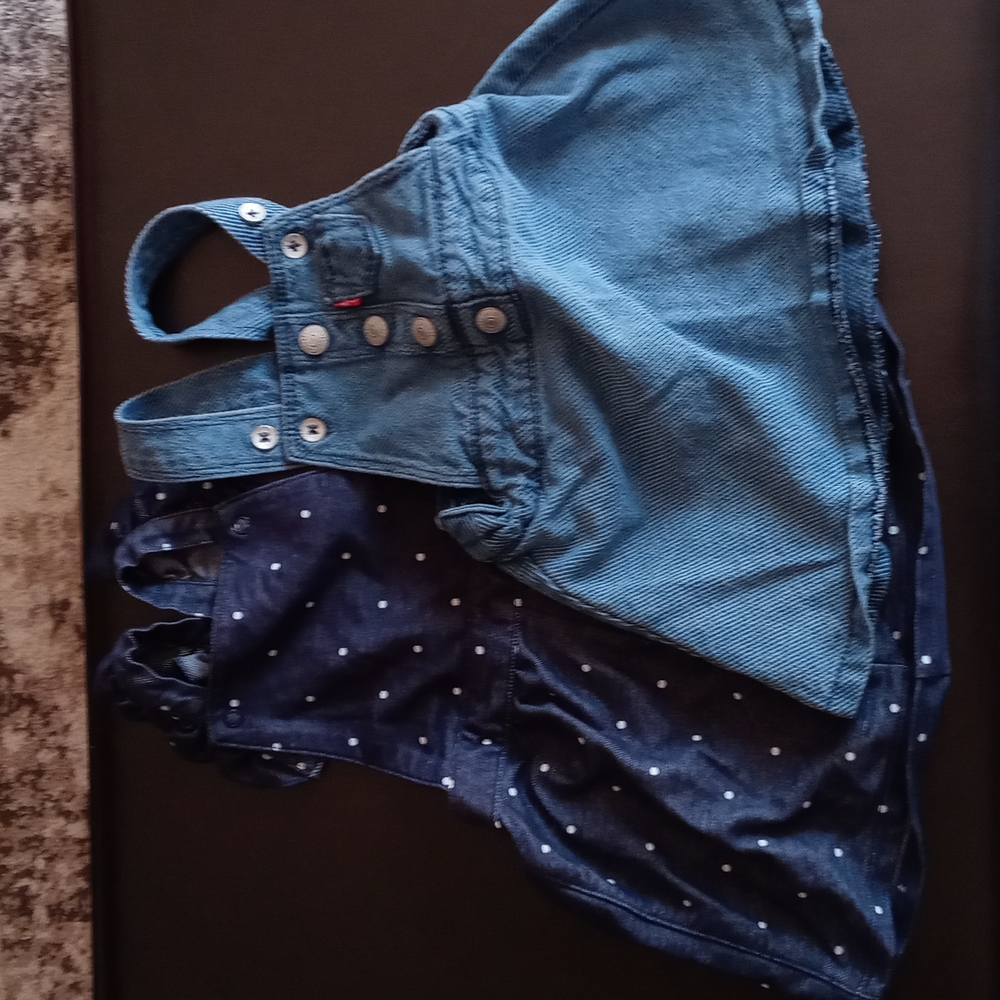 2 denim jumpers